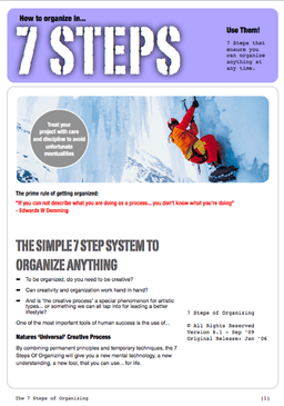 7 Steps of Organizing