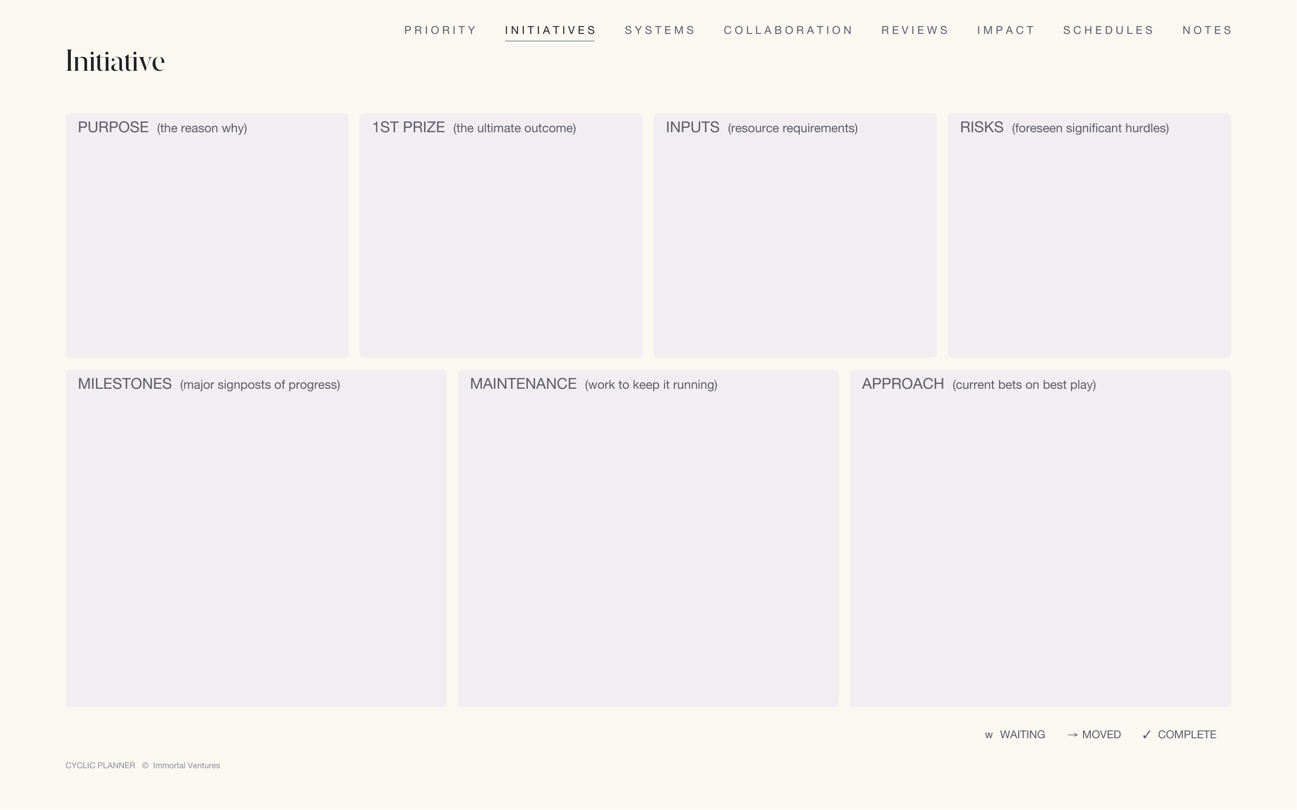 Initiative Templates