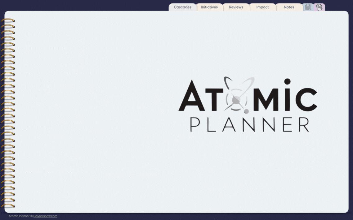 Atomic Planner layouts