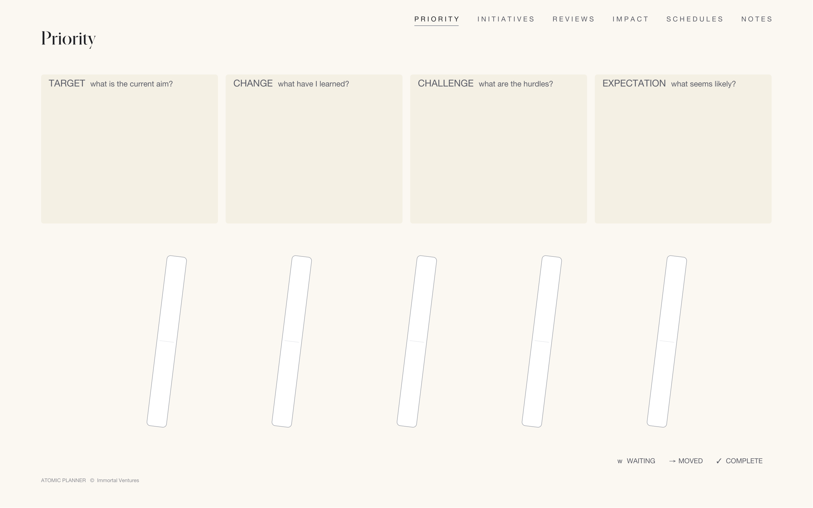 Atomic Planner — Priority cascade template