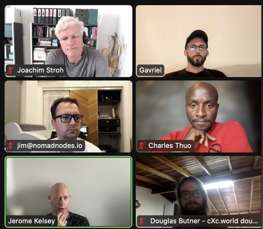 Incubator group call — Me with the baseball cap
