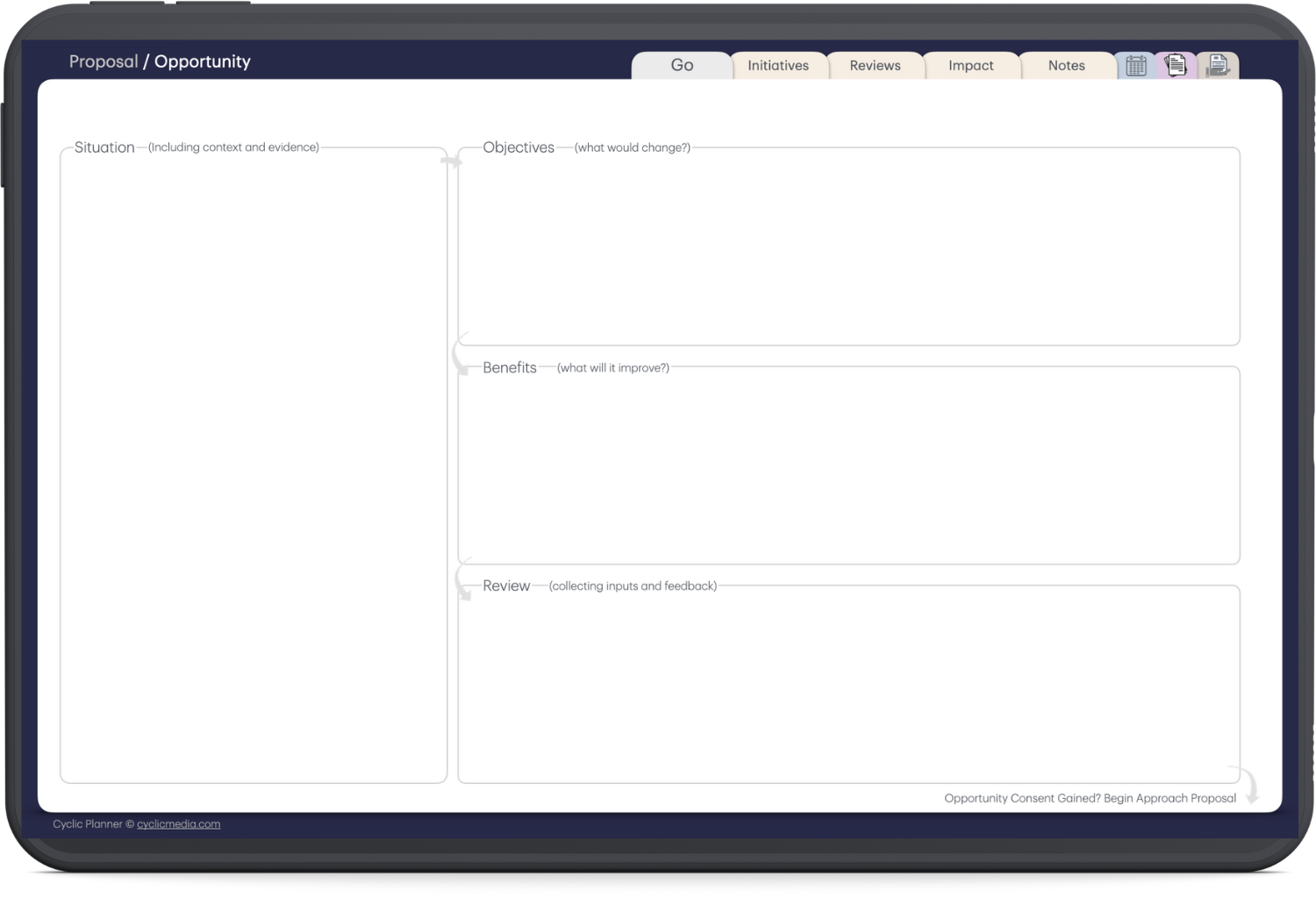 Proposal template mockup
